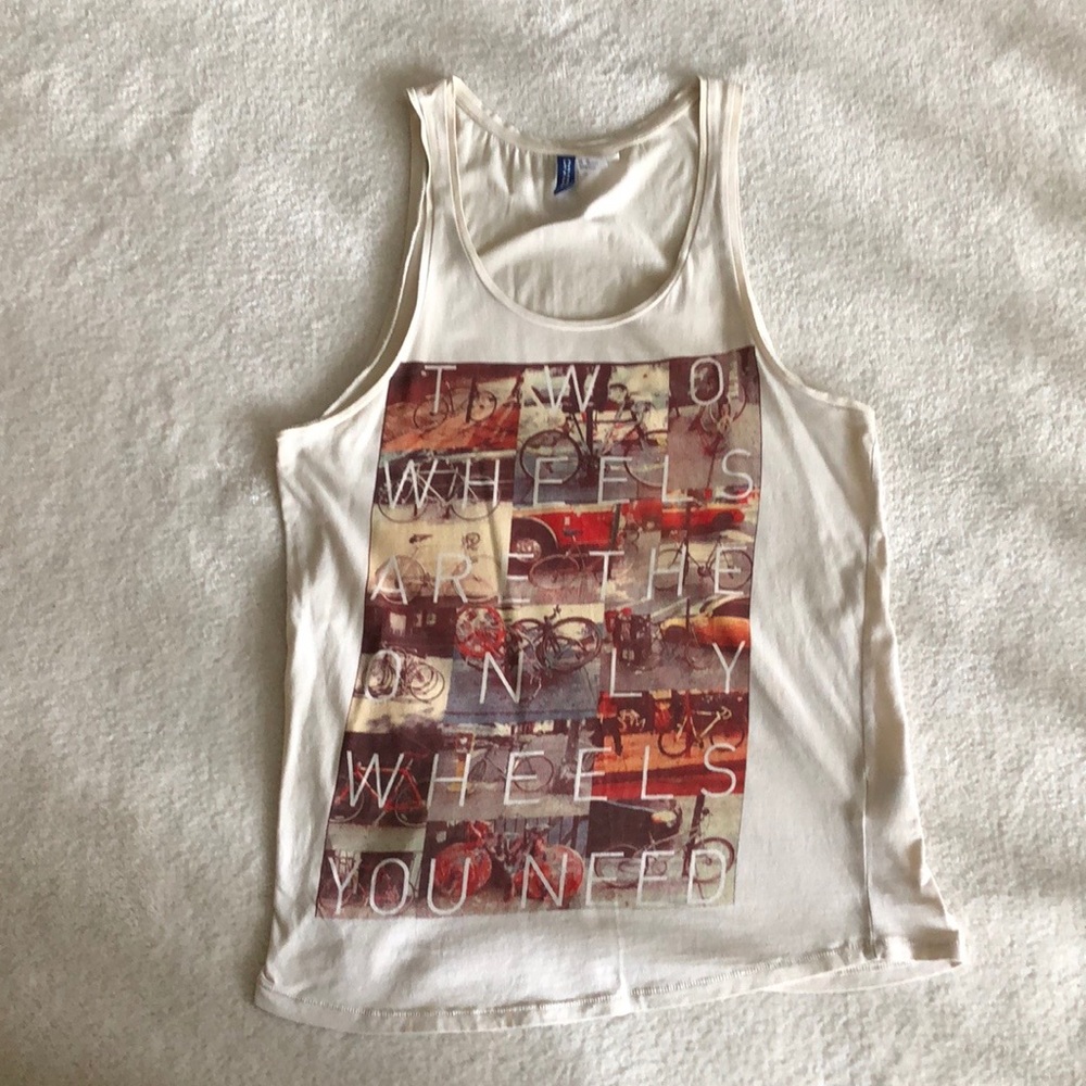 H&M 100% cotton indie sleeze  graphic Tank